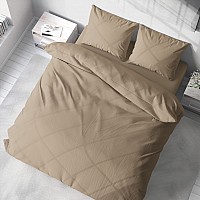 Бежово спално бельо ранфорс - Едноцветното спално бельо е истинска класика в жанра за тези, които харесват изчистените и семпли модели спално бельо.