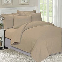 Бежово спално бельо ранфорс - Едноцветното спално бельо е истинска класика в жанра за тези, които харесват изчистените и семпли модели спално бельо.