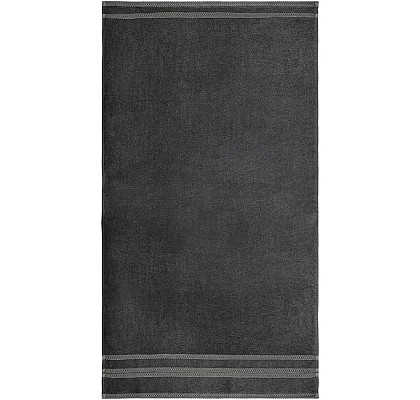 Хавлиена кърпа за баня с кант - Кристал тъмно сива