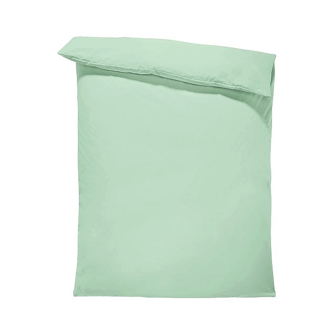 Свеж плик за завивка Дилиос мента - Едноцветен спален плик за олекотена завивка в много нежен и приятен цвят - мента, изтъкан от висококачествен памучен плат.