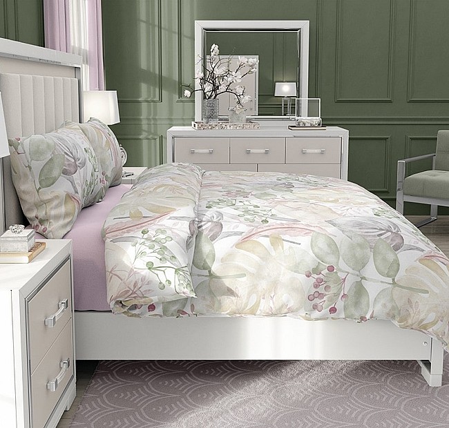 Спален комплект винтидж - Роузмари - Елегантно спално бельо с приятен дизайн - флорални мотиви в много нежни цветови тонове.
