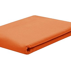 Долен чаршаф без ластик ранфорс – оранжево