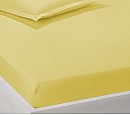 Чаршаф с ластик ранфорс памук – жълто