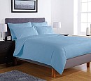 Едноцветно спално бельо ранфорс – синьо