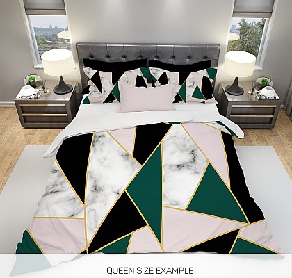 Луксозно спално бельо Триъгълници