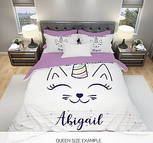 Уникален комплект детско спално бельо Cat Unicorn