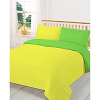 Свежо Спално бельо Памук Lush Citrus - жълто и зелено - Супер свежо зелено-жълто спално бельо от здрав и плътен памучен плат, произведено в България.