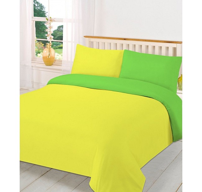 Свежо Спално бельо Памук Lush Citrus - жълто и зелено - Супер свежо зелено-жълто спално бельо от здрав и плътен памучен плат, произведено в България.