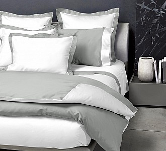 Италианско спално бельо Signoria Firenze Double White Silver 300TC нишки