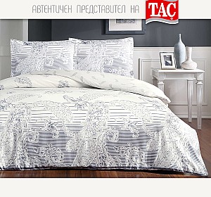 Двойно Спално бельо ТАЧ памук сатен PAISLEY цвят Индиго