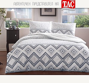 TAC Ранфорс памук Спално бельо PERRY тъмносин