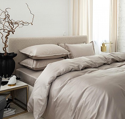 Плик за завивка памучен сатен White Boutique Almond