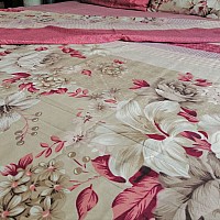 Спален комплект Ранфорс Цветя в розово - Романтично спално бельо от 100 % Памук- Ранфорс в розово с приятен десен на очароватено красиви цветя.