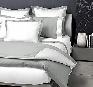 Италианско спално бельо Signoria Firenze Double White Silver 300TC нишки