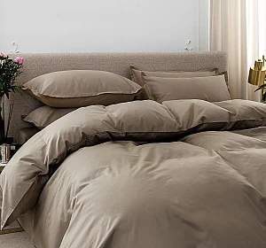 Плик за завивка памучен сатен White Boutique Grey Cliff