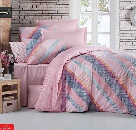 Ранфорс Спално бельо Pink Patchwork - Спално бельо Pink Patchwork впечатлява със своя нежен и интересен дизайн.