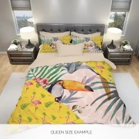 3Д принт спално бельо Tropical 3Д принт спално бельо Tropical - Красиво и свежо спално бельо от памучен сатен с 3Д принт.