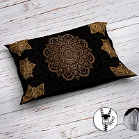 3Д Комплект спално бельо Boho в черно и златно 3Д Комплект спално бельо Boho в черно и златно - Ръчно изработено спално бельо с уникален дизайн на Бохо, вдъхновено от индийската митология.