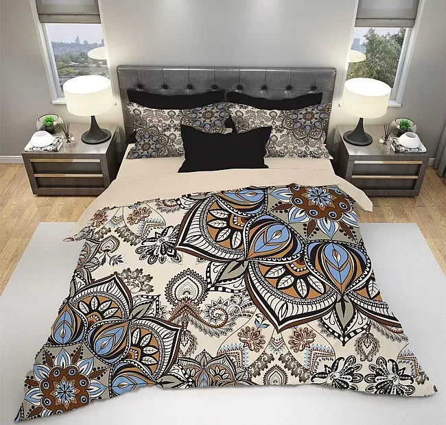 Ръчно изработено спално бельо от мандала Boho Ръчно изработено спално бельо от мандала Boho - Ръчно изработено спално бельо с уникален дизайн в стил Мандала Бохо стил.