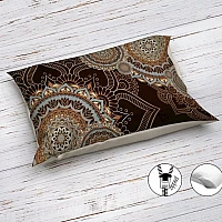 Спално бельо с индийски мотиви Mandala Brown - Мистично и уникално, така можем да опишем накратко това Ръчно изработено спално бельо с красив дизайн.