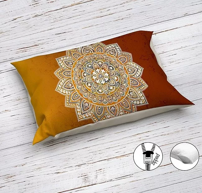 Ръчно изработено Спално бельо мандала Boho - Униклно спално бельо от органичен памук с принт Мандала Бохо.