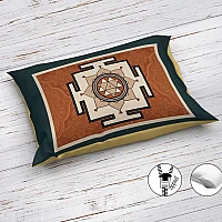 Спално бельо Durga Yantra сатен памук с принт - Уникално спално бельо от памучен сатен с най-висока плътност с принтиран Durga Yantra на нежен микрофибър.