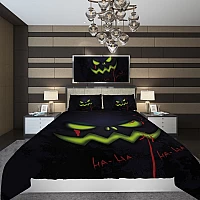 Спално бельо Halloween, Спалното Бельо - Магазин за спално бельо Спално бельо Halloween - Спално бельо подходящо за Хелуин, изработено от качествен био памук и горна страна принт върху мек ултракачествен микрофибър.