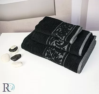 Хавлия от микропамук Михаела Черно