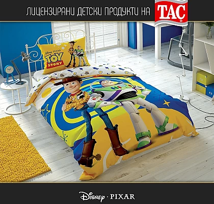 Детско спално бельо TOY STORY Ранфорс Памук Тач