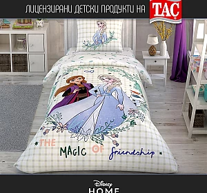 Детско спално бельо FROZEN 2 Friendship Ранфорс Памук Тач