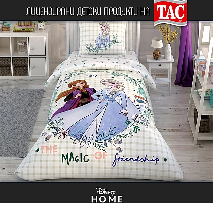 Детско спално бельо FROZEN 2 Friendship Ранфорс Памук Тач