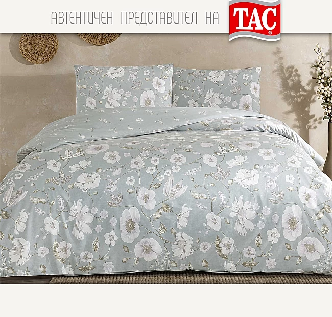 TAC Спално бельо памук Ранфорс КЛАРА - двойно, Спалното Бельо - Магазин за спално бельо TAC Спално бельо памук Ранфорс КЛАРА - двойно - Спално бельо памук Ранфорс Лукс за голяма спалня с матрак 180 до 200 см ширина.