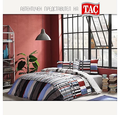 Двойно спално бельо 4 части Тач Ранфорс FOSTER спалня 160 см