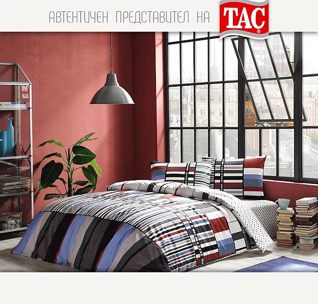 Двойно спално бельо 4 части Тач Ранфорс FOSTER спалня 160 см, Спалното Бельо - Магазин за спално бельо Двойно спално бельо 4 части Тач Ранфорс FOSTER спалня 160 см - Качествено спално бельо от памук тип Ранфорс с интересен дизайн на геометрични фигури в различни пъстри цветове - подходящо за търсещите уникалност и неповторимост.