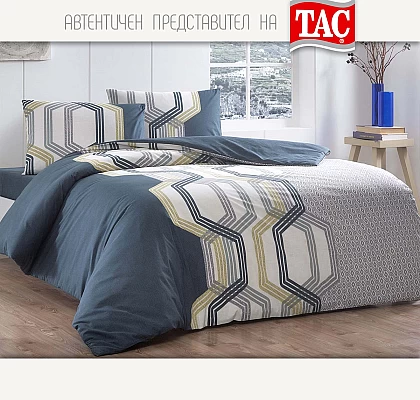 Спално бельо за спалня Ранфорс Веспър Петрол от TAC Турция