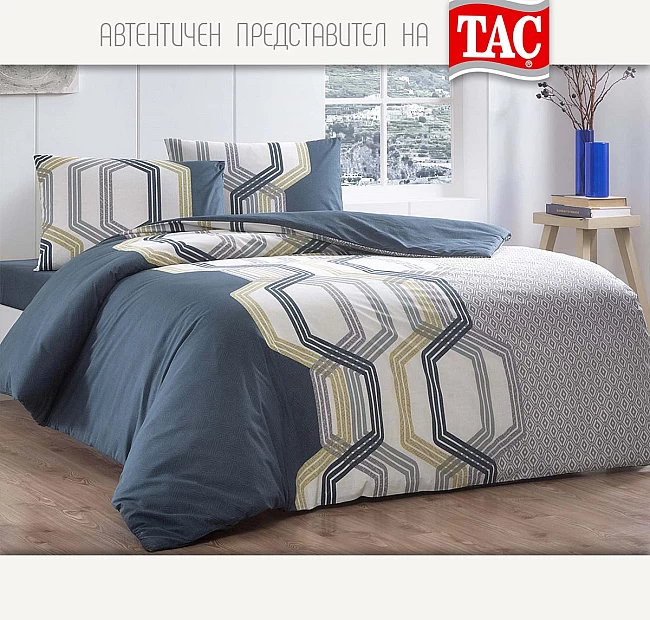 Спално бельо за спалня Ранфорс Веспър Петрол от TAC Турция, Спалното Бельо - Магазин за спално бельо Спално бельо за спалня Ранфорс Веспър Петрол от TAC Турция - Качествено турско спално бельо от 100% Памук Ранфорс с размери плик 200/220 см, чаршаф 240/260см и 2 броя калъфки 50/70 см подходящо за всички стандартни големи спални и матраци.