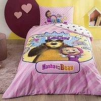 Детски спален комплект РАНФОРС - MASHA AND THE BEAR - Запознайте децата си с любимите герои от популярния анимационен сериал с детския спален комплект "Маша и Мечока".