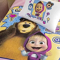 Детски спален комплект РАНФОРС - MASHA AND THE BEAR - Запознайте децата си с любимите герои от популярния анимационен сериал с детския спален комплект "Маша и Мечока".