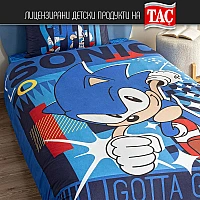 Детско спално бельо ТАЧ - SONIC CLASSIC - Ранфорс, с чаршаф с ластик, Спалното Бельо - Магазин за спално бельо Детско спално бельо ТАЧ - SONIC CLASSIC - Ранфорс, с чаршаф с ластик - ТАЧ SONIC CLASSIC – Забавно приключение за малките фенове на Соник!