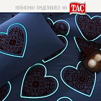 Спално бельо ТАЧ ранфорс CORDELIA голяма спалня - свети в тъмното, Спалното Бельо - Магазин за спално бельо Спално бельо ТАЧ ранфорс CORDELIA голяма спалня - свети в тъмното - Спално бельо ТАЧ Cordelia - Романтична нощ, изпълнена с магияПодарете си незабравимо изживяване със спалното бельо ТАЧ Cordelia.