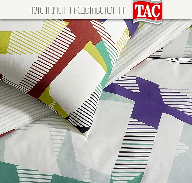 Спално бельо ТАЧ ранфорс с чаршаф с ластик 160/200 CRIMSON, Спалното Бельо - Магазин за спално бельо Спално бельо ТАЧ ранфорс с чаршаф с ластик 160/200 CRIMSON - Спално бельо ТАЧ CRIMSON - Експлозия от цветове и енергияТърсите да внесете жизненост и динамика в спалнята си?