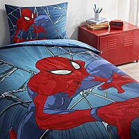 Детски спален комплект РАНФОРС - SPIDERMAN RISE, Спалното Бельо - Магазин за спално бельо Детски спален комплект РАНФОРС - SPIDERMAN RISE - Детски спален комплект РАНФОРС - SPIDERMAN RISE е с плик 160 х 220 см, долен чаршаф с ластик 100 х 200 см, калъфка 50 х 70 см на световноизвестната турска фирма tac, изработен от 100% памук от типа Ранфорс