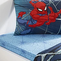 Детски спален комплект РАНФОРС - SPIDERMAN RISE, Спалното Бельо - Магазин за спално бельо Детски спален комплект РАНФОРС - SPIDERMAN RISE - Детски спален комплект РАНФОРС - SPIDERMAN RISE е с плик 160 х 220 см, долен чаршаф с ластик 100 х 200 см, калъфка 50 х 70 см на световноизвестната турска фирма tac, изработен от 100% памук от типа Ранфорс