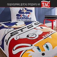 Детско спално бельо ТАЧ ПИКЕ - SONIC MODERN - чаршаф с ластик, Спалното Бельо - Магазин за спално бельо Детско спално бельо ТАЧ ПИКЕ - SONIC MODERN - чаршаф с ластик - Спален комплект "Sonic Modern" – вълнуващо бягство всяка нощ Открийте детския спален комплект "Sonic Modern" от TAÇ – идеалната комбинация от любимите герои и комфорт за е