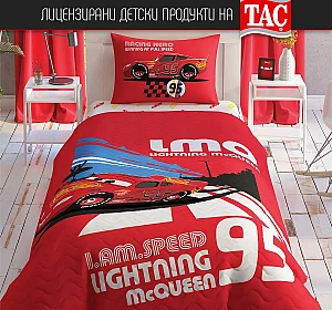 Детско спално бельо със завивка CARS Full Speed - Памук Ранфорс от Тач