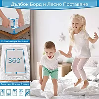 Непромокаем протектор за матрак с борд Поли, Спалното Бельо - Магазин за спално бельо Непромокаем протектор за матрак с борд Поли - Този бюджетен непромокаем протектор с пълен борд е отлично решение за хора, които търсят защита на своя матрак или възглавница от непредвидени инциденти, като например разливане на течност или нещо подобно.